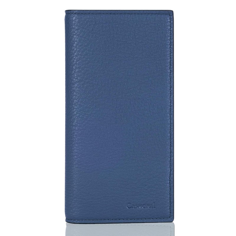 CASMONAL Premium Leather Checkbook Cover for Men and Women Checkbook Holder Wallet RFID Blocking - Image 1